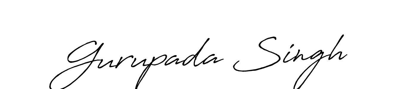 Use a signature maker to create a handwritten signature online. With this signature software, you can design (Antro_Vectra_Bolder) your own signature for name Gurupada Singh. Gurupada Singh signature style 7 images and pictures png