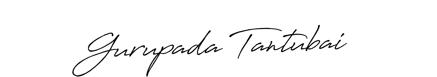 Create a beautiful signature design for name Gurupada Tantubai. With this signature (Antro_Vectra_Bolder) fonts, you can make a handwritten signature for free. Gurupada Tantubai signature style 7 images and pictures png