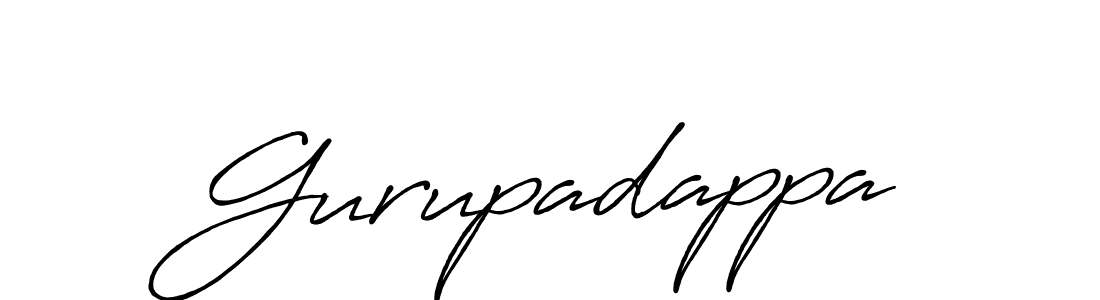 Gurupadappa stylish signature style. Best Handwritten Sign (Antro_Vectra_Bolder) for my name. Handwritten Signature Collection Ideas for my name Gurupadappa. Gurupadappa signature style 7 images and pictures png