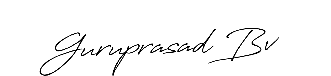 Design your own signature with our free online signature maker. With this signature software, you can create a handwritten (Antro_Vectra_Bolder) signature for name Guruprasad Bv. Guruprasad Bv signature style 7 images and pictures png