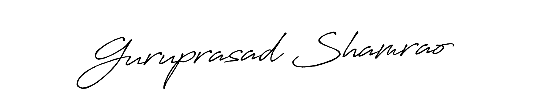 The best way (Antro_Vectra_Bolder) to make a short signature is to pick only two or three words in your name. The name Guruprasad Shamrao include a total of six letters. For converting this name. Guruprasad Shamrao signature style 7 images and pictures png