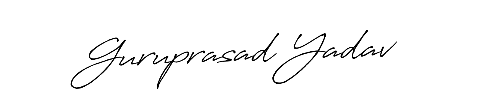 Also we have Guruprasad Yadav name is the best signature style. Create professional handwritten signature collection using Antro_Vectra_Bolder autograph style. Guruprasad Yadav signature style 7 images and pictures png