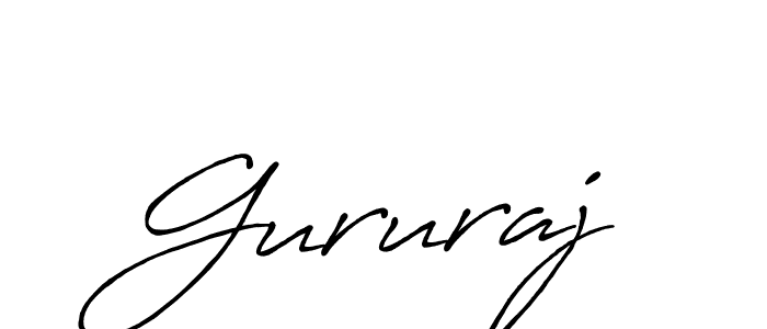 Gururaj stylish signature style. Best Handwritten Sign (Antro_Vectra_Bolder) for my name. Handwritten Signature Collection Ideas for my name Gururaj. Gururaj signature style 7 images and pictures png