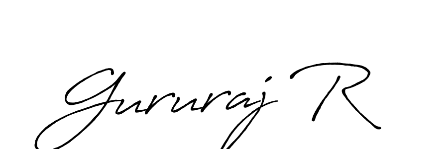 This is the best signature style for the Gururaj R name. Also you like these signature font (Antro_Vectra_Bolder). Mix name signature. Gururaj R signature style 7 images and pictures png