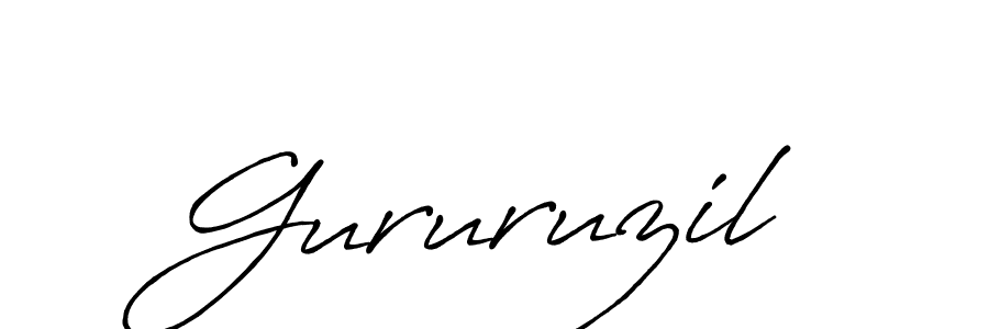 if you are searching for the best signature style for your name Gururuzil. so please give up your signature search. here we have designed multiple signature styles  using Antro_Vectra_Bolder. Gururuzil signature style 7 images and pictures png