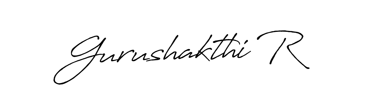 Create a beautiful signature design for name Gurushakthi R. With this signature (Antro_Vectra_Bolder) fonts, you can make a handwritten signature for free. Gurushakthi R signature style 7 images and pictures png