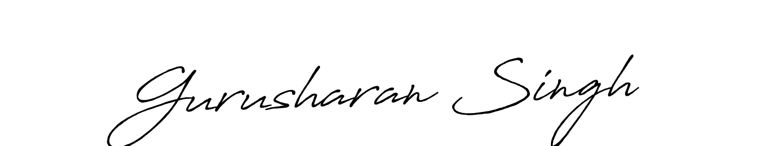 It looks lik you need a new signature style for name Gurusharan Singh. Design unique handwritten (Antro_Vectra_Bolder) signature with our free signature maker in just a few clicks. Gurusharan Singh signature style 7 images and pictures png