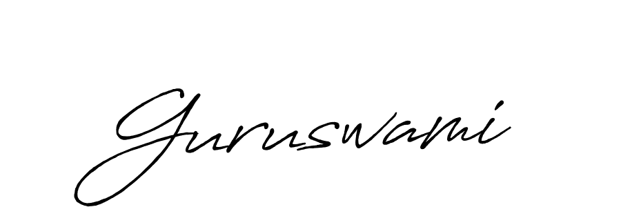 Design your own signature with our free online signature maker. With this signature software, you can create a handwritten (Antro_Vectra_Bolder) signature for name Guruswami. Guruswami signature style 7 images and pictures png