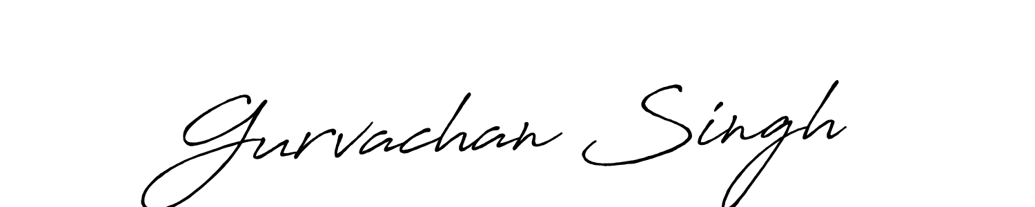 Create a beautiful signature design for name Gurvachan Singh. With this signature (Antro_Vectra_Bolder) fonts, you can make a handwritten signature for free. Gurvachan Singh signature style 7 images and pictures png