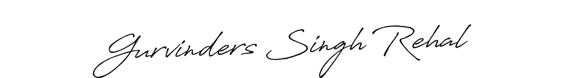 Gurvinders Singh Rehal stylish signature style. Best Handwritten Sign (Antro_Vectra_Bolder) for my name. Handwritten Signature Collection Ideas for my name Gurvinders Singh Rehal. Gurvinders Singh Rehal signature style 7 images and pictures png