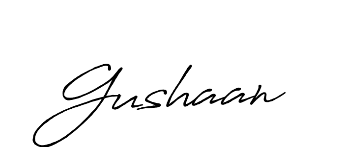 if you are searching for the best signature style for your name Gushaan. so please give up your signature search. here we have designed multiple signature styles  using Antro_Vectra_Bolder. Gushaan signature style 7 images and pictures png