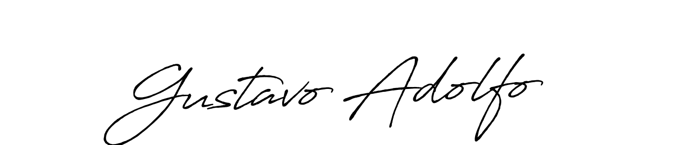 This is the best signature style for the Gustavo Adolfo name. Also you like these signature font (Antro_Vectra_Bolder). Mix name signature. Gustavo Adolfo signature style 7 images and pictures png