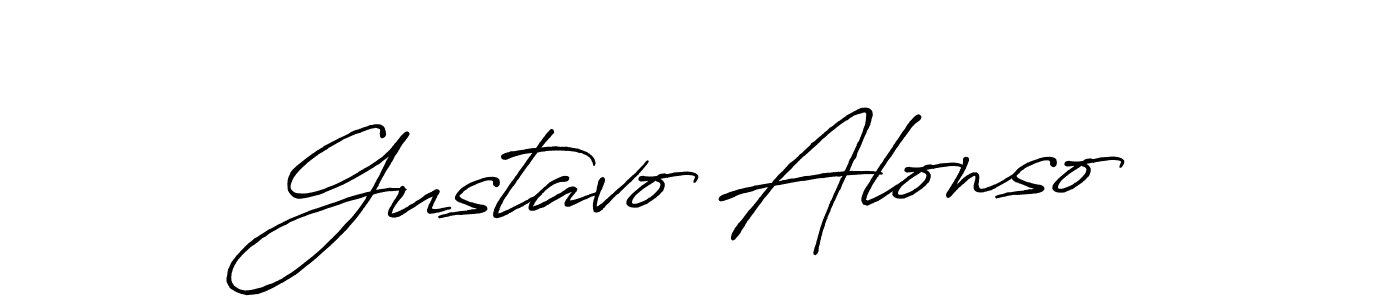 Also You can easily find your signature by using the search form. We will create Gustavo Alonso name handwritten signature images for you free of cost using Antro_Vectra_Bolder sign style. Gustavo Alonso signature style 7 images and pictures png