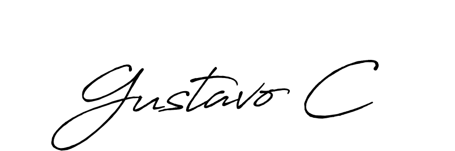 Best and Professional Signature Style for Gustavo C. Antro_Vectra_Bolder Best Signature Style Collection. Gustavo C signature style 7 images and pictures png
