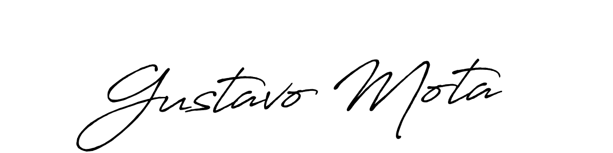 Create a beautiful signature design for name Gustavo Mota. With this signature (Antro_Vectra_Bolder) fonts, you can make a handwritten signature for free. Gustavo Mota signature style 7 images and pictures png