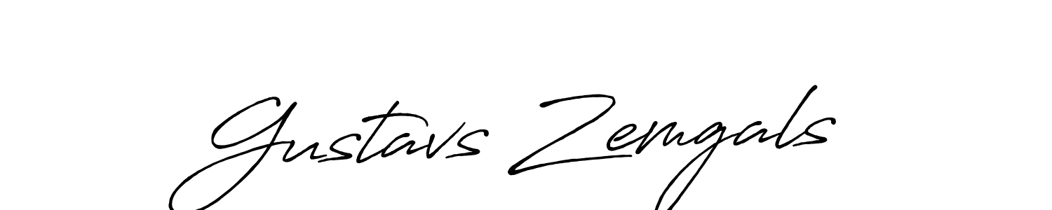 You should practise on your own different ways (Antro_Vectra_Bolder) to write your name (Gustavs Zemgals) in signature. don't let someone else do it for you. Gustavs Zemgals signature style 7 images and pictures png