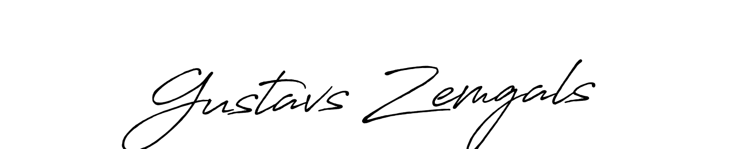 Also we have Gustavs Zemgals name is the best signature style. Create professional handwritten signature collection using Antro_Vectra_Bolder autograph style. Gustavs Zemgals signature style 7 images and pictures png