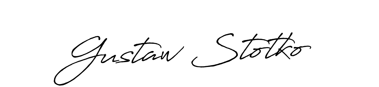 Also You can easily find your signature by using the search form. We will create Gustaw Stotko name handwritten signature images for you free of cost using Antro_Vectra_Bolder sign style. Gustaw Stotko signature style 7 images and pictures png