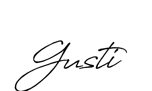 Similarly Antro_Vectra_Bolder is the best handwritten signature design. Signature creator online .You can use it as an online autograph creator for name Gusti. Gusti signature style 7 images and pictures png