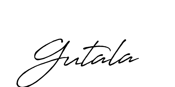 Also we have Gutala name is the best signature style. Create professional handwritten signature collection using Antro_Vectra_Bolder autograph style. Gutala signature style 7 images and pictures png