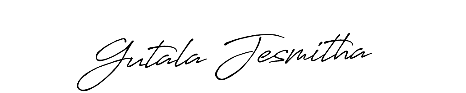 Best and Professional Signature Style for Gutala Jesmitha. Antro_Vectra_Bolder Best Signature Style Collection. Gutala Jesmitha signature style 7 images and pictures png