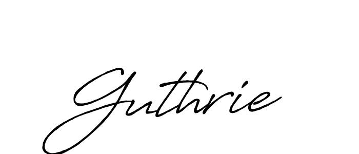 Guthrie stylish signature style. Best Handwritten Sign (Antro_Vectra_Bolder) for my name. Handwritten Signature Collection Ideas for my name Guthrie. Guthrie signature style 7 images and pictures png