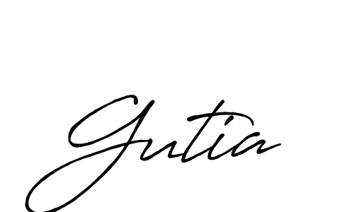 Design your own signature with our free online signature maker. With this signature software, you can create a handwritten (Antro_Vectra_Bolder) signature for name Gutia. Gutia signature style 7 images and pictures png