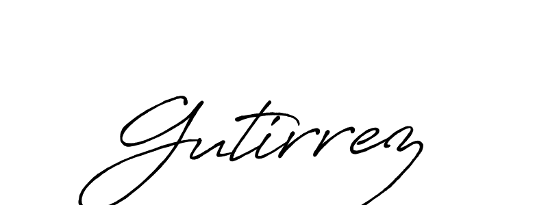 Create a beautiful signature design for name Gutirrez. With this signature (Antro_Vectra_Bolder) fonts, you can make a handwritten signature for free. Gutirrez signature style 7 images and pictures png