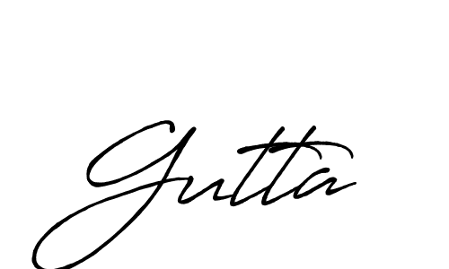 You should practise on your own different ways (Antro_Vectra_Bolder) to write your name (Gutta) in signature. don't let someone else do it for you. Gutta signature style 7 images and pictures png