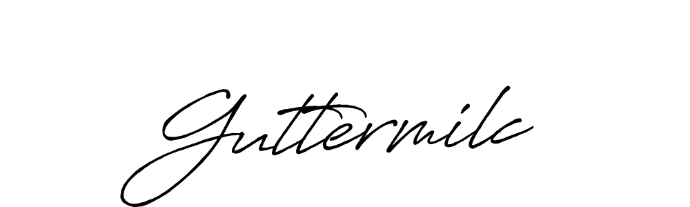 Design your own signature with our free online signature maker. With this signature software, you can create a handwritten (Antro_Vectra_Bolder) signature for name Guttermilc. Guttermilc signature style 7 images and pictures png