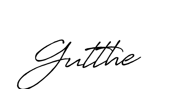 Create a beautiful signature design for name Gutthe. With this signature (Antro_Vectra_Bolder) fonts, you can make a handwritten signature for free. Gutthe signature style 7 images and pictures png