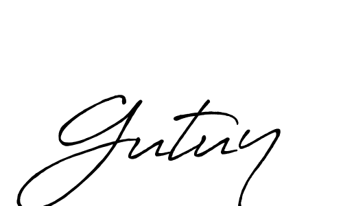 Make a beautiful signature design for name Gutuy. Use this online signature maker to create a handwritten signature for free. Gutuy signature style 7 images and pictures png
