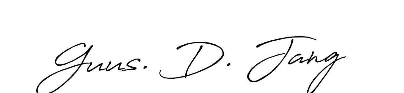 How to make Guus. D. Jang signature? Antro_Vectra_Bolder is a professional autograph style. Create handwritten signature for Guus. D. Jang name. Guus. D. Jang signature style 7 images and pictures png