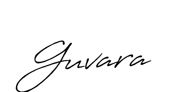 Use a signature maker to create a handwritten signature online. With this signature software, you can design (Antro_Vectra_Bolder) your own signature for name Guvara. Guvara signature style 7 images and pictures png