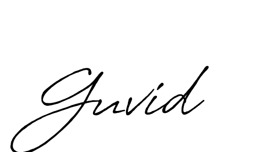 You should practise on your own different ways (Antro_Vectra_Bolder) to write your name (Guvid) in signature. don't let someone else do it for you. Guvid signature style 7 images and pictures png