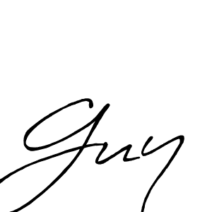 Design your own signature with our free online signature maker. With this signature software, you can create a handwritten (Antro_Vectra_Bolder) signature for name Guy. Guy signature style 7 images and pictures png