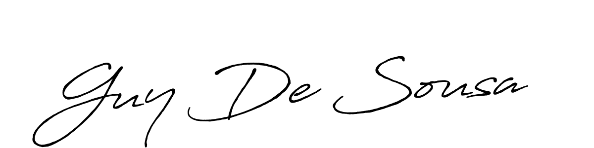 Make a short Guy De Sousa signature style. Manage your documents anywhere anytime using Antro_Vectra_Bolder. Create and add eSignatures, submit forms, share and send files easily. Guy De Sousa signature style 7 images and pictures png