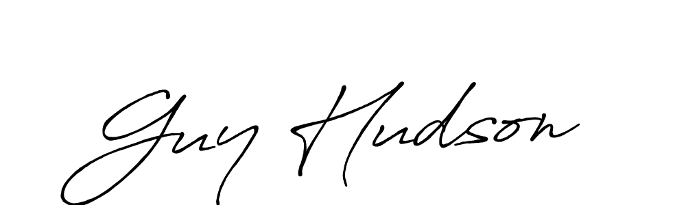 Also You can easily find your signature by using the search form. We will create Guy Hudson name handwritten signature images for you free of cost using Antro_Vectra_Bolder sign style. Guy Hudson signature style 7 images and pictures png