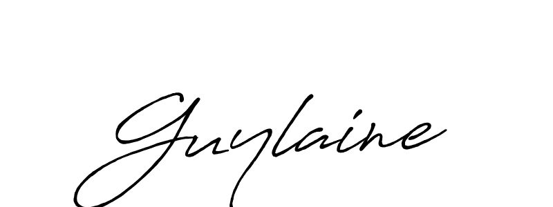 Design your own signature with our free online signature maker. With this signature software, you can create a handwritten (Antro_Vectra_Bolder) signature for name Guylaine. Guylaine signature style 7 images and pictures png
