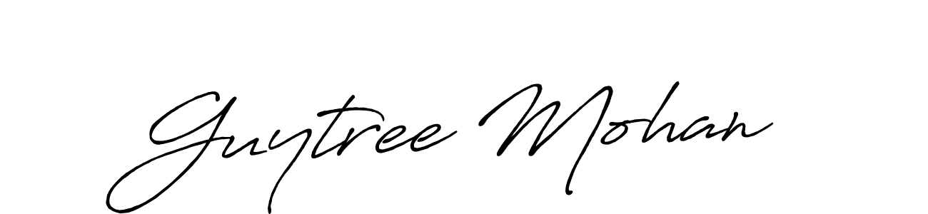 Also You can easily find your signature by using the search form. We will create Guytree Mohan name handwritten signature images for you free of cost using Antro_Vectra_Bolder sign style. Guytree Mohan signature style 7 images and pictures png