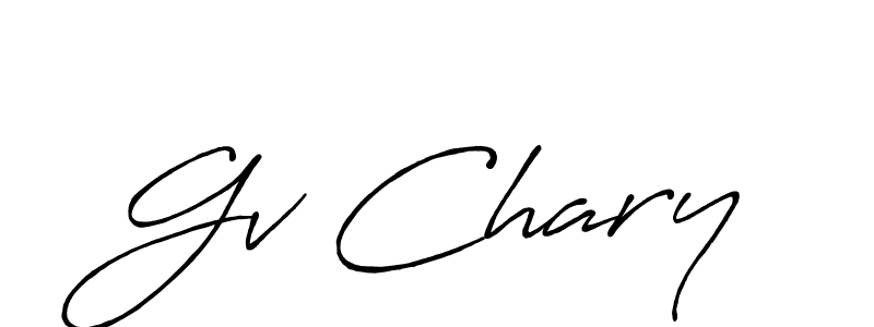 Also You can easily find your signature by using the search form. We will create Gv Chary name handwritten signature images for you free of cost using Antro_Vectra_Bolder sign style. Gv Chary signature style 7 images and pictures png