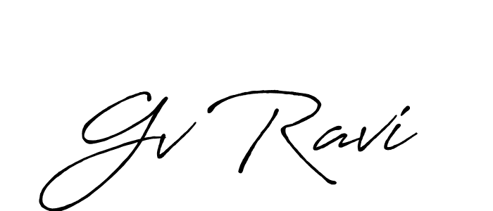 Best and Professional Signature Style for Gv Ravi. Antro_Vectra_Bolder Best Signature Style Collection. Gv Ravi signature style 7 images and pictures png