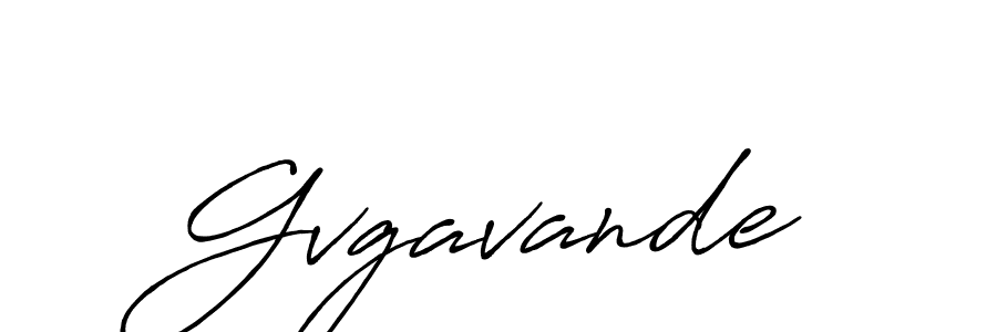 Use a signature maker to create a handwritten signature online. With this signature software, you can design (Antro_Vectra_Bolder) your own signature for name Gvgavande. Gvgavande signature style 7 images and pictures png