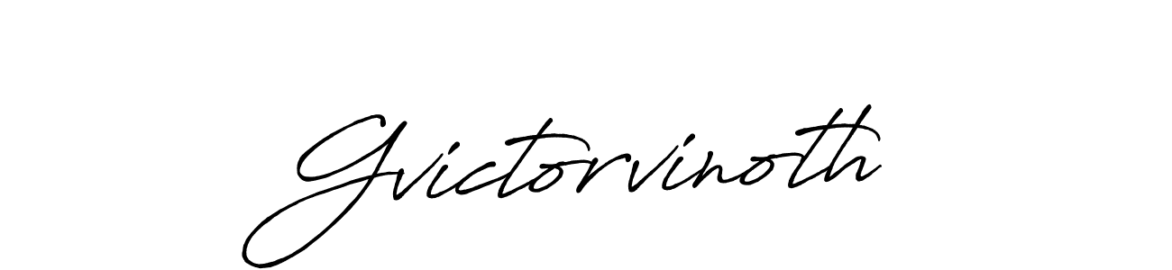 Antro_Vectra_Bolder is a professional signature style that is perfect for those who want to add a touch of class to their signature. It is also a great choice for those who want to make their signature more unique. Get Gvictorvinoth name to fancy signature for free. Gvictorvinoth signature style 7 images and pictures png