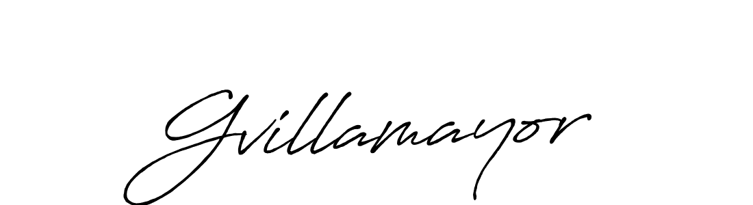 Create a beautiful signature design for name Gvillamayor. With this signature (Antro_Vectra_Bolder) fonts, you can make a handwritten signature for free. Gvillamayor signature style 7 images and pictures png