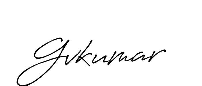 Design your own signature with our free online signature maker. With this signature software, you can create a handwritten (Antro_Vectra_Bolder) signature for name Gvkumar. Gvkumar signature style 7 images and pictures png