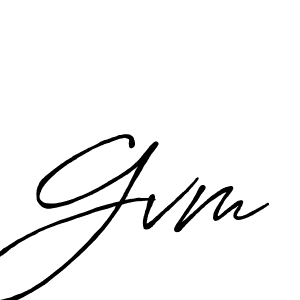 How to make Gvm name signature. Use Antro_Vectra_Bolder style for creating short signs online. This is the latest handwritten sign. Gvm signature style 7 images and pictures png