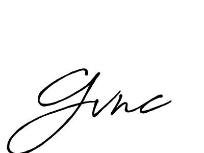 How to make Gvnc signature? Antro_Vectra_Bolder is a professional autograph style. Create handwritten signature for Gvnc name. Gvnc signature style 7 images and pictures png