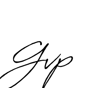 How to make Gvp signature? Antro_Vectra_Bolder is a professional autograph style. Create handwritten signature for Gvp name. Gvp signature style 7 images and pictures png