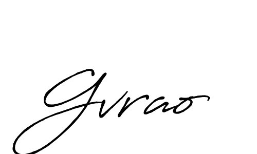 Design your own signature with our free online signature maker. With this signature software, you can create a handwritten (Antro_Vectra_Bolder) signature for name Gvrao. Gvrao signature style 7 images and pictures png